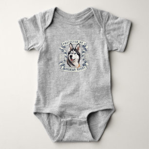 Siberian husky Baby Bodykostdräkt T Shirt