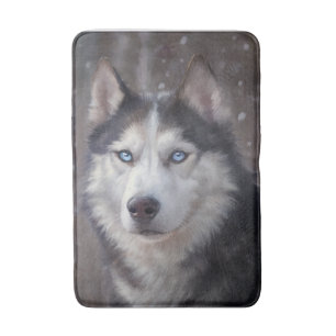 Siberian husky badrumsmatta