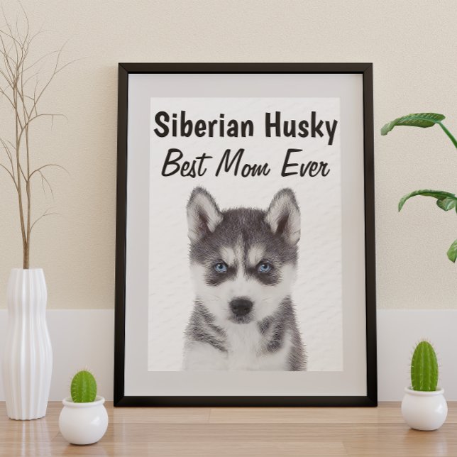 Siberian husky Best Mamma Poster (Skapare uppladdad)