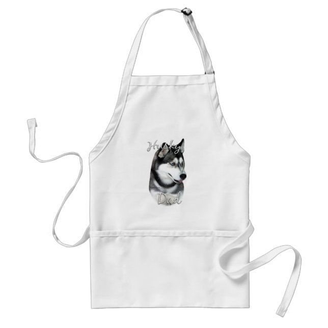 Siberian husky (blk) Pappa 2 Förkläde (Framsidan)