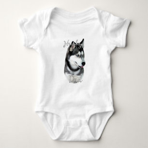 Siberian husky (blk) Pappa 2 T-shirt