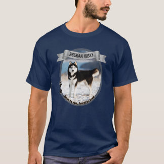 Siberian husky "Born till Springa. Bred till Kärle T Shirt