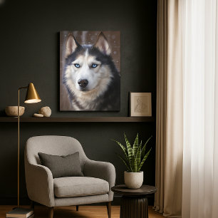 Siberian husky canvastryck