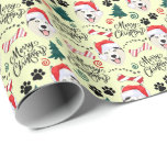 Siberian Husky Christmas Wrapping Paper Presentpapper<br><div class="desc">Sibirien Husky-jultidningen. Pappra Färg är Gult. Finns i många färg,  storlekar och två avslutar. www.hotpocketgraphics.com</div>