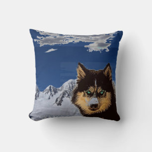 Siberian husky Dekorativ kudde