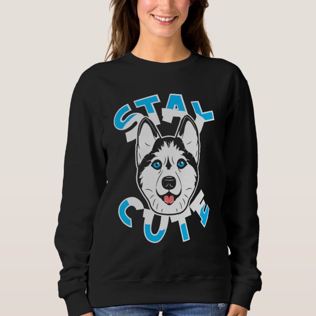 Siberian Husky Dog Breed  Pet Stay Cute T Shirt (Framsida)