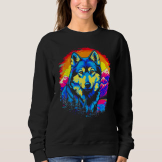 Siberian Husky Dog Mountains T Shirt