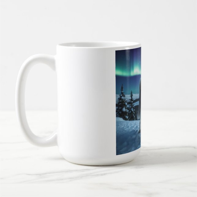 Siberian husky Elegant Kaffe Mugg (Vänster)