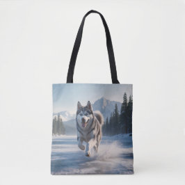 Siberian husky Elegant Shoulder Tote Bag Tygkasse