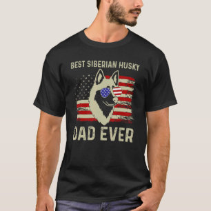 Siberian husky för det bästa Hund-Pappa-Pappa-USA  T Shirt