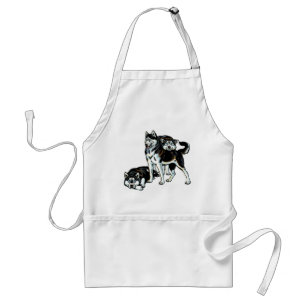 siberian husky förkläde