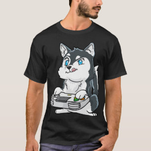 Siberian husky Gamepad Kawaii T Shirt