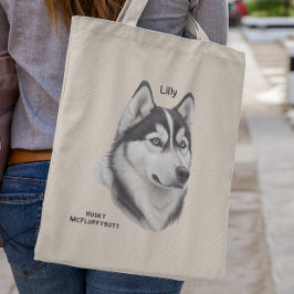 Siberian husky-gåva till Husky Mamma Tygkasse