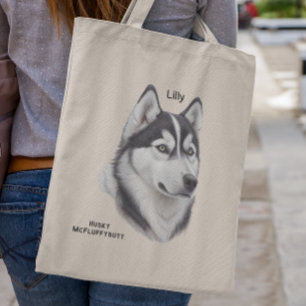 Siberian husky-gåva till Husky Mamma Tygkasse
