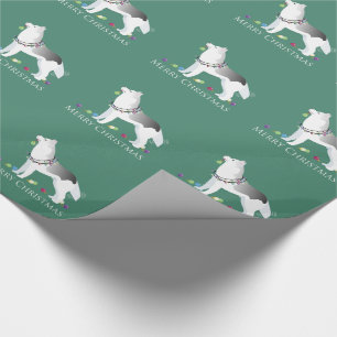 siberian husky God jul Design Presentpapper