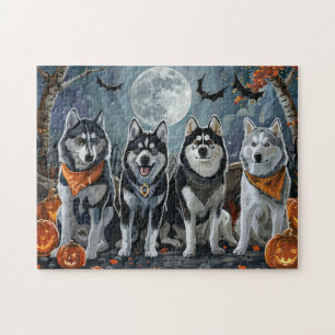 Siberian Husky Halloween Kuslig Pussel