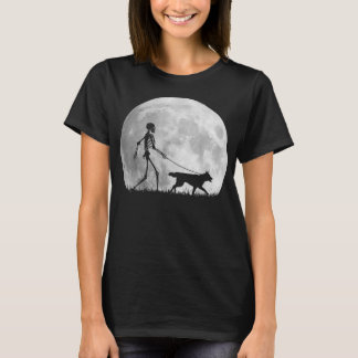 Siberian Husky Halloween Skeleton Funny Dog Youth T Shirt
