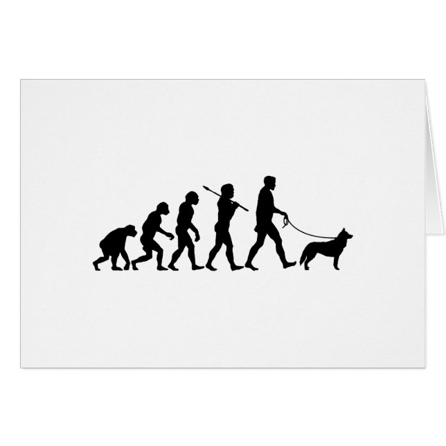 Siberian husky hälsningskort (Framsidan Horizontal)