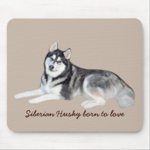 Siberian husky härliga Mousepad Musmatta