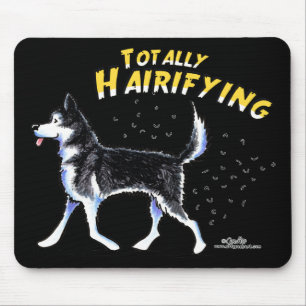Siberian husky helt hairifierande musmatta