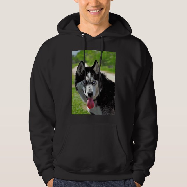 Siberian husky hoodie (Framsida)