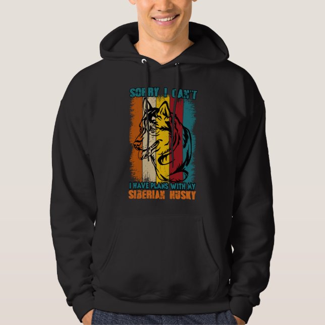 Siberian husky hoodie (Framsida)