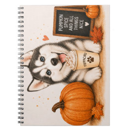 Siberian Husky Höst Anteckningsbok