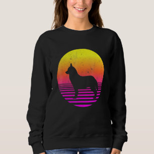 Siberian husky Hund 70-talets 80-talets Vintage Re T Shirt