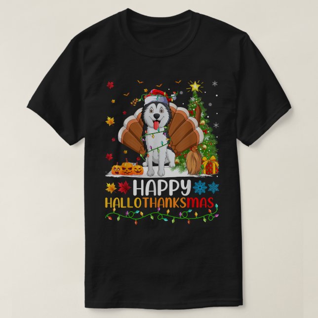 Siberian husky Hund älskare Funny Siberian husky h T Shirt (Design framsida)