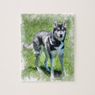 Siberian husky Hund-älskare Pet Gift-serien Pussel