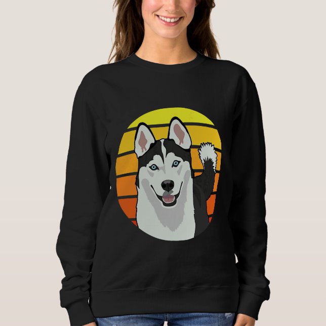 Siberian husky Hund älskare T Shirt (Framsida)