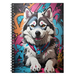 Siberian husky Hund Anteckningsbok