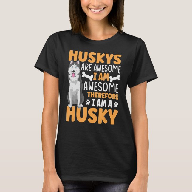 Siberian husky Hund-apparat för husky Owner 1 T Shirt (Framsida)