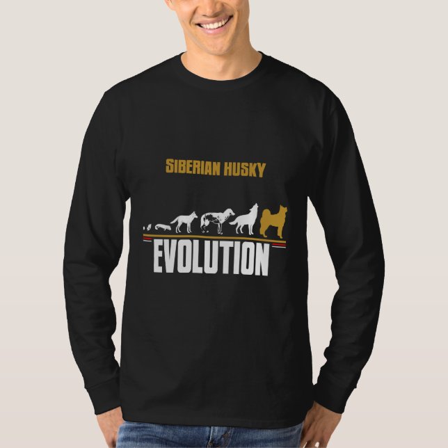 Siberian husky Hund aveln T Shirt (Framsida)