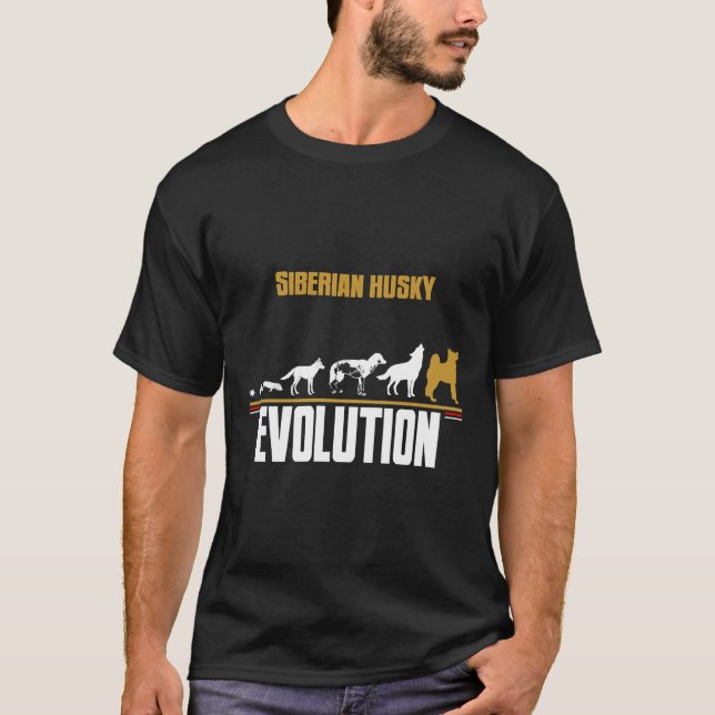 Siberian husky Hund aveln T Shirt (Framsida)