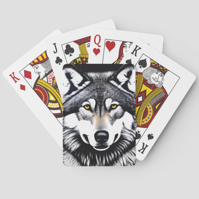 Siberian Husky Hund Casinokort (Baksidan)