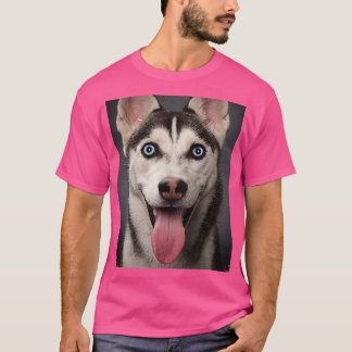 Siberian Husky Hund Djur Gåvor Säkert Ansiktsskydd T Shirt