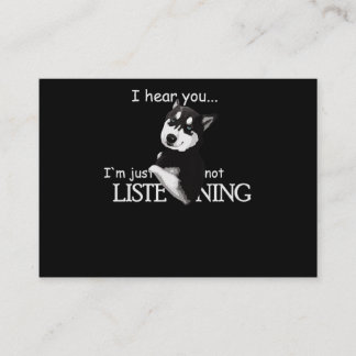 Siberian husky Hund Husky Hundälskares Visitkort