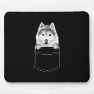 Siberian husky Hund i Pocket Rolig hund Älskare-g Musmatta