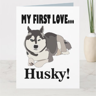 Siberian Husky Hund Kort