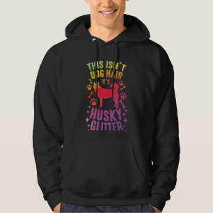 Siberian husky Hund Varg Funny huskies Hund Hair Hoodie