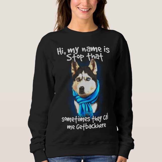Siberian husky Hundägare Getbackhere T Shirt (Framsida)