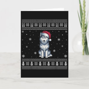 Siberian Husky Hundälskare Män Kvinnor Tomte Fula Kort
