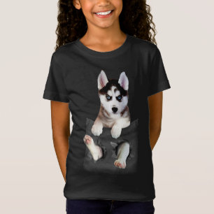 Siberian husky i docksäcken t shirt