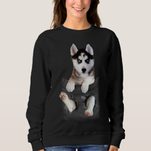 Siberian husky i docksäcken t shirt