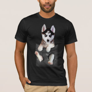 Siberian husky i docksäcken t shirt