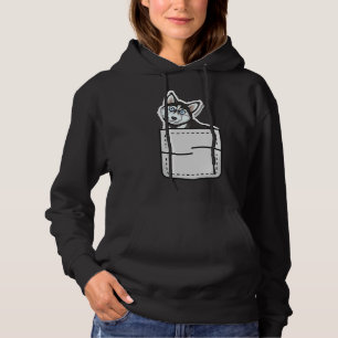 Siberian husky i min Pocket Cute Hundägare T Shirt