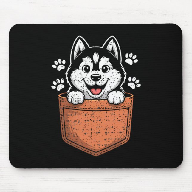 Siberian Husky In Your Front Cket  Musmatta (Framsidan)