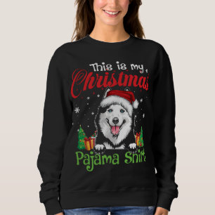 Siberian husky jul Pajama Rolig hund Älskare Xm T Shirt