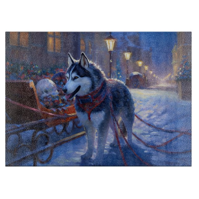 Siberian Husky Julhögtid (Framsidan)
